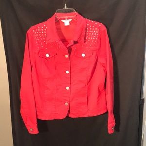 Alison Daley ladies size 12 red jacket